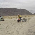 Leaving my campsite at the bottom of Jackass Canyon to ride across Devil's Playground over to Sands
