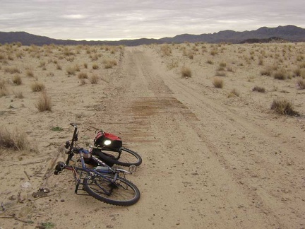 On the way to Sands is the remains of an old plank road, built ages ago to provide "permanent" traction in the sand