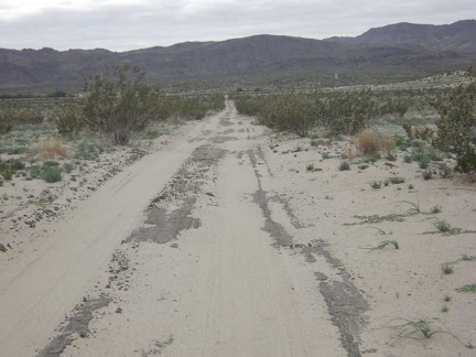 Sands should be just over there where the road comes to an end at the railroad tracks