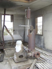 Inside the well-built shed sit some serious-looking mechanics