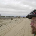 Before heading back to camp, I ride 3/4 mile down the service road alongside the train tracks toward Kelso Dunes
