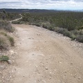 This part of Pine Spring Road is fun to descend, with a drop of about 600 feet elevation in 1.5 miles to the powerline road