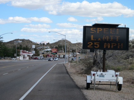 It makes a lot of sense to reduce the speed limit where it goes through town (crossing such a busy road can be interesting)