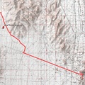 Bicycle route from Pine Spring, McCullough Mountains to Searchlight