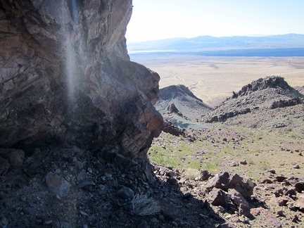 A little further up Sleeping Beauty, I pass around this large rock outcrop