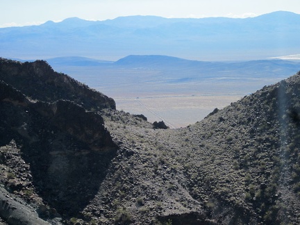 I zoom in on some nice views across the hills as I gain elevation in the Sleeping Beauty mountains