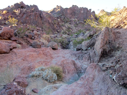 I look behind me at the lower part of the Sleeping Beauty canyon I've just descended