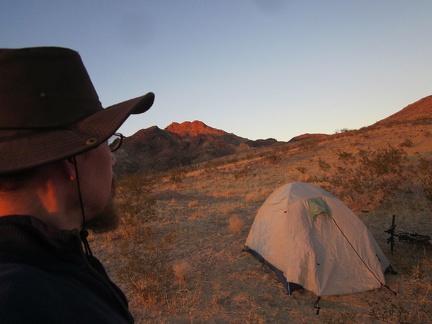 Back home for the night in the Sleeping Beauty foothills, what a great hike that was today!