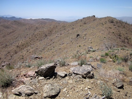 When I hiked here last year, I dropped down into Beecher Canyon, below at left; but not this time