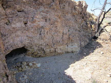 Another little cave on the Providence Mountains ridge line...