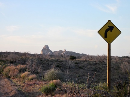 I know I'm getting close to home when I ride past the right-turn sign on Wild Horse Canyon Road