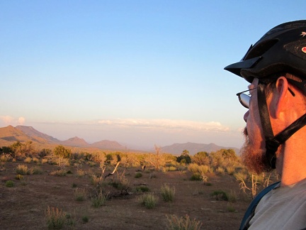 A sunset ride up Wild Horse Canyon Road isn't complete without a glance over to Twin Buttes and Table Mountain