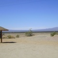 In front of the Nipton store is a Mojave National Preserve information kiosk; the Preserve begins just beyond the train tracks
