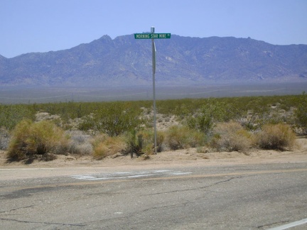 I reach the junction of Morning Star Mine Road and turn right