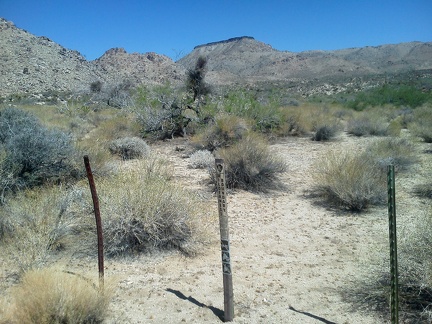 I leave the road and cross the Wilderness boundary to begin walking toward flat-topped Table Mountain