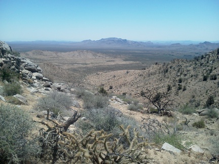 Nice view back down the canyon I just climbed up between Twin Buttes North and Table Mountain