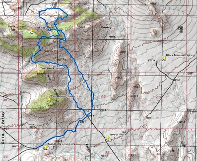 Table Mountain hike route