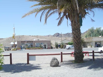 The Shoshone post office and the village's market