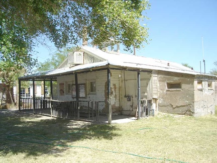 Former ranger station next door to the Crowbar Café in Shoshone
