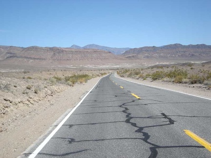  Looking back down Highway 178 to verify that I really am rising