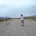 Me, standing in Greenwater Valley Road at the junction of Deadman Pass Road