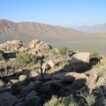 Near the top of Teutonia Peak Trail, we get a good view across to nearby Kessler Peak (at left)