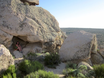 Sarah discovers a rock shelter at Teutonia Peak and tries it out