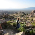 As we start our way back down from Teutonia Peak, Heather takes the lead