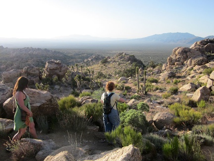 As we start our way back down from Teutonia Peak, Heather takes the lead