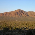 Teutonia Peak Trail bends and heads toward the northeast