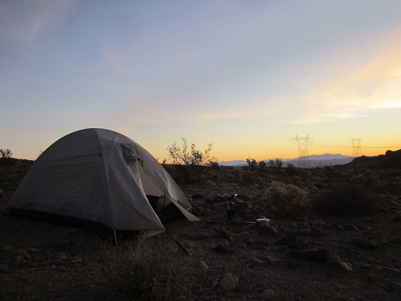 I'm awake somewhat early this morning since I have the 45-mile ride back to Barstow today and I might have a big headwind