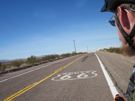 Back on old Route 66!  Only another 40 miles or so until I reach Barstow, my destination for the day