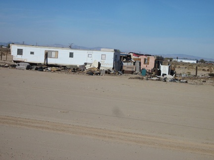 I pass another collection of old mobile homes along Route 66 east of Newberry Springs