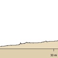 Bicycle route elevation from Cady Mountains to Barstow via Route 66