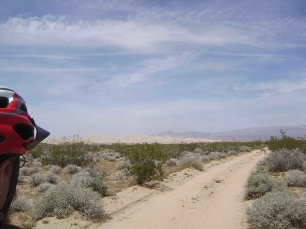 I've got three miles of this somewhat sandy road from Coyote Springs to ride on a slight downhill