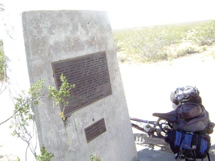 I take another break when I reach the end of my Kelso-Cima Road climb at the junction of Cedar Canyon Road