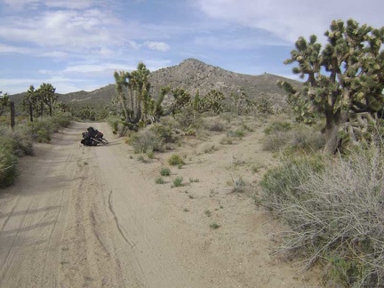 Death Valley Mine Road winds around the base of the mountains