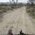 The first mile or so of Death Valley Mine Road is rideable despite some sand on the road because it's a bit downhill