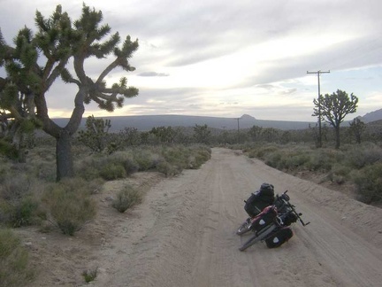 I start dragging the bike up the old Cima Road, which is turning out to be really sandy