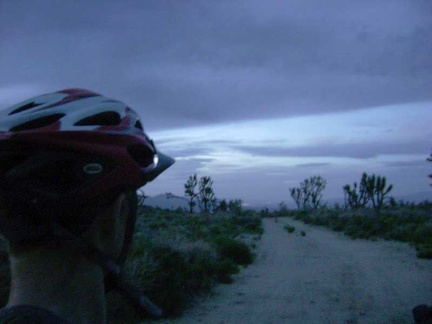 On the last leg of the trip toward Butcher Knife Canyon, I can actually ride some of the road