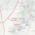 Mojave National Preserve map, Day 6: Coyote Springs to Butcher Knife Canyon corral