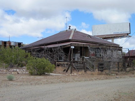 My first stop upon leaving the Searchlight motel is the old mining residences just across the road