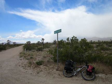 I reach Walking Box Ranch Road and it's time to ride up that way and leave pavement for a few days