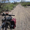 My new road, which I've not been on before, immediately drops into a sand-and-gravel drainage area