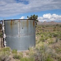 I pass an old OX Ranch water tank, so I'll be leaving the Barnwell and Searchlight Railway grade shortly