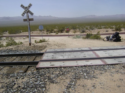 I cross the train tracks at the bottom of Globe Mine Road and am ready to get back on pavement