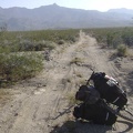 The road to Coyote Springs is a bit rough, but not too bad compared to some other old desert roads