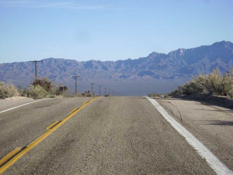 Most of this Kelbaker Road descent is fairly gradual as it drops into the Kelso Valley