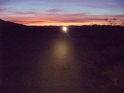 My race against time is over when I reach the gravel of Kelso Dunes Road and head toward the camping area at the end of the road