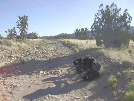 The sand that I liked for a moment on the road to Keystone Canyon disappears and the road is just rough now